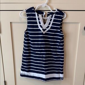 Vineyard Vines Navy & White Striped V-Notch Tank Dress